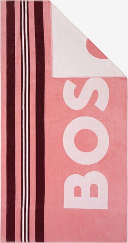 BOSS Beach Towel in Pink: front