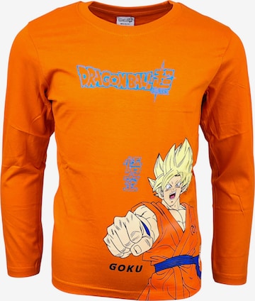 Dragon Ball Shirt 'Son Goku' in Orange: front