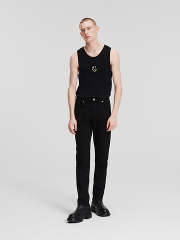 Slimfit Jeans ' ' de la KARL LAGERFELD JEANS pe negru: față