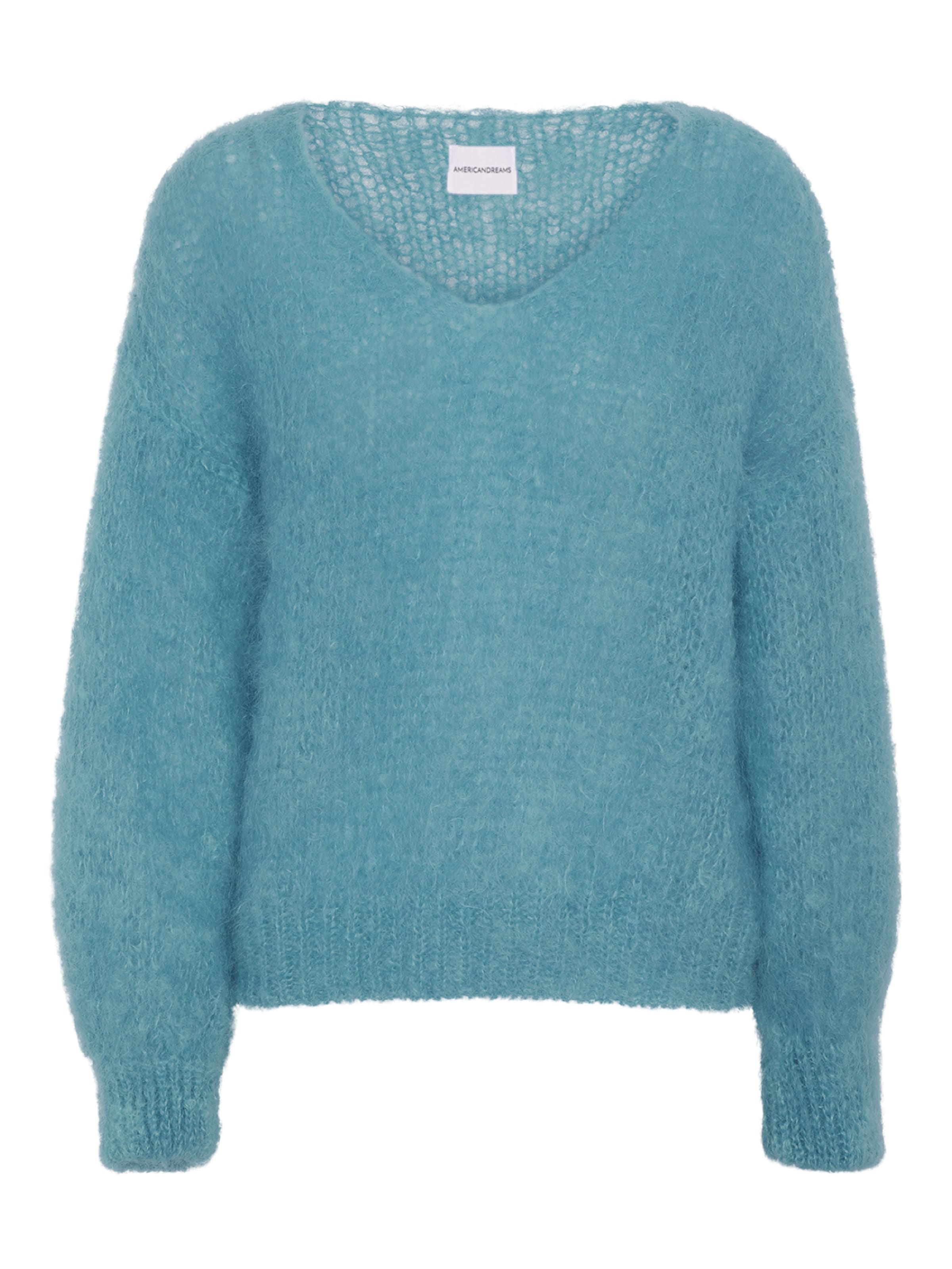 americandreams Oversized sweater 'Milana Mohair' in Blue: front