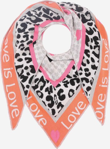 Foulard 'Love is Love' Zwillingsherz en mélange de couleurs : devant