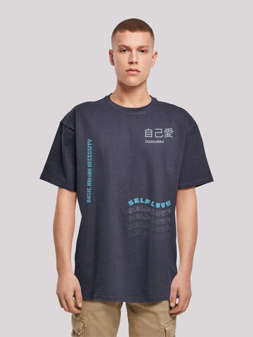 F4NT4STIC Shirt 'Self Love' in Blauw: voorkant