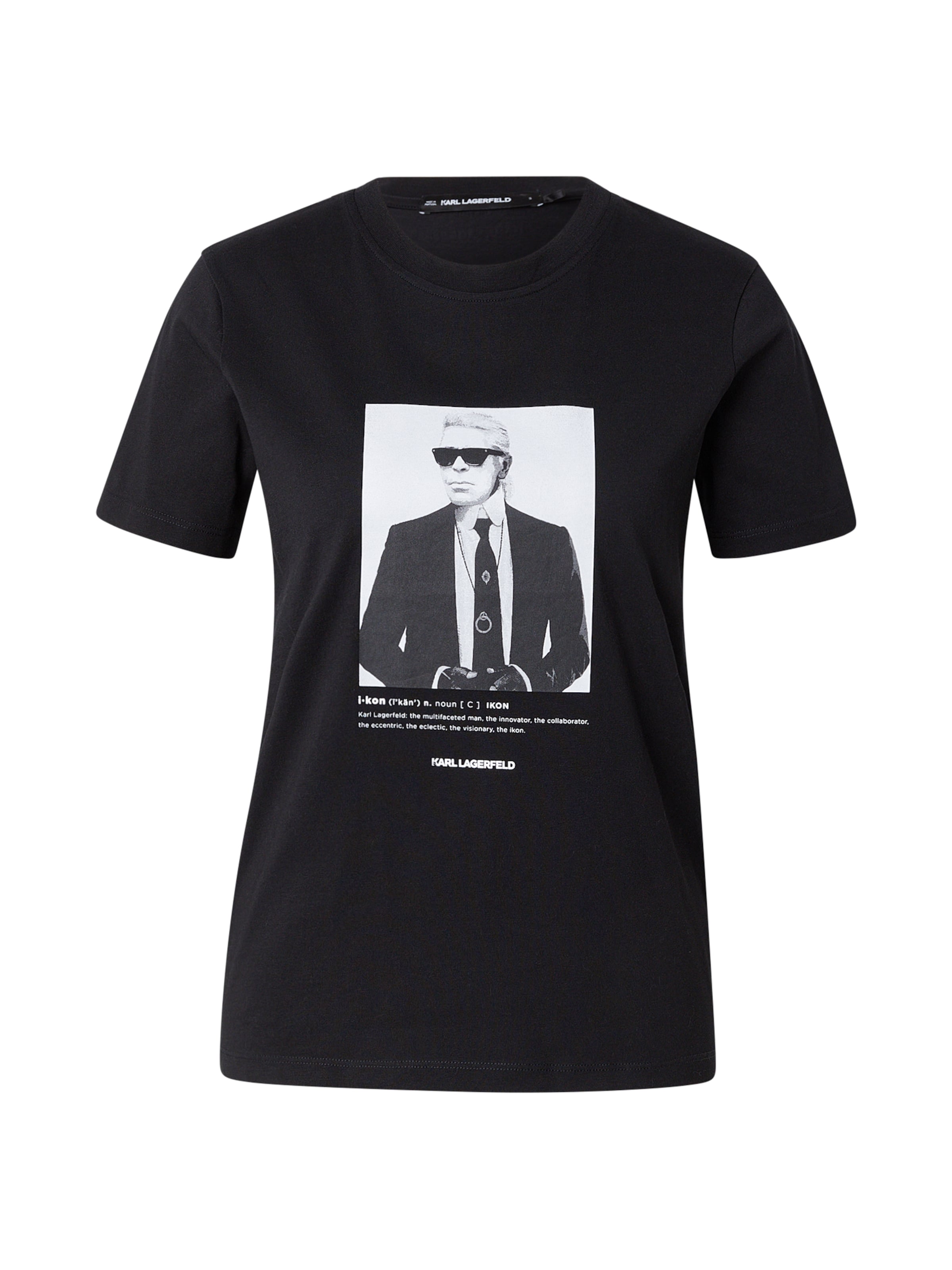 Karl Lagerfeld T-Shirt in Schwarz: Vorderseite