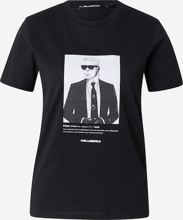 Karl LagerfeldMajica - crna boja: prednji dio