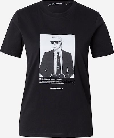 Marškinėliai iš Karl Lagerfeld, spalva – juoda / balta, Prekių apžvalga