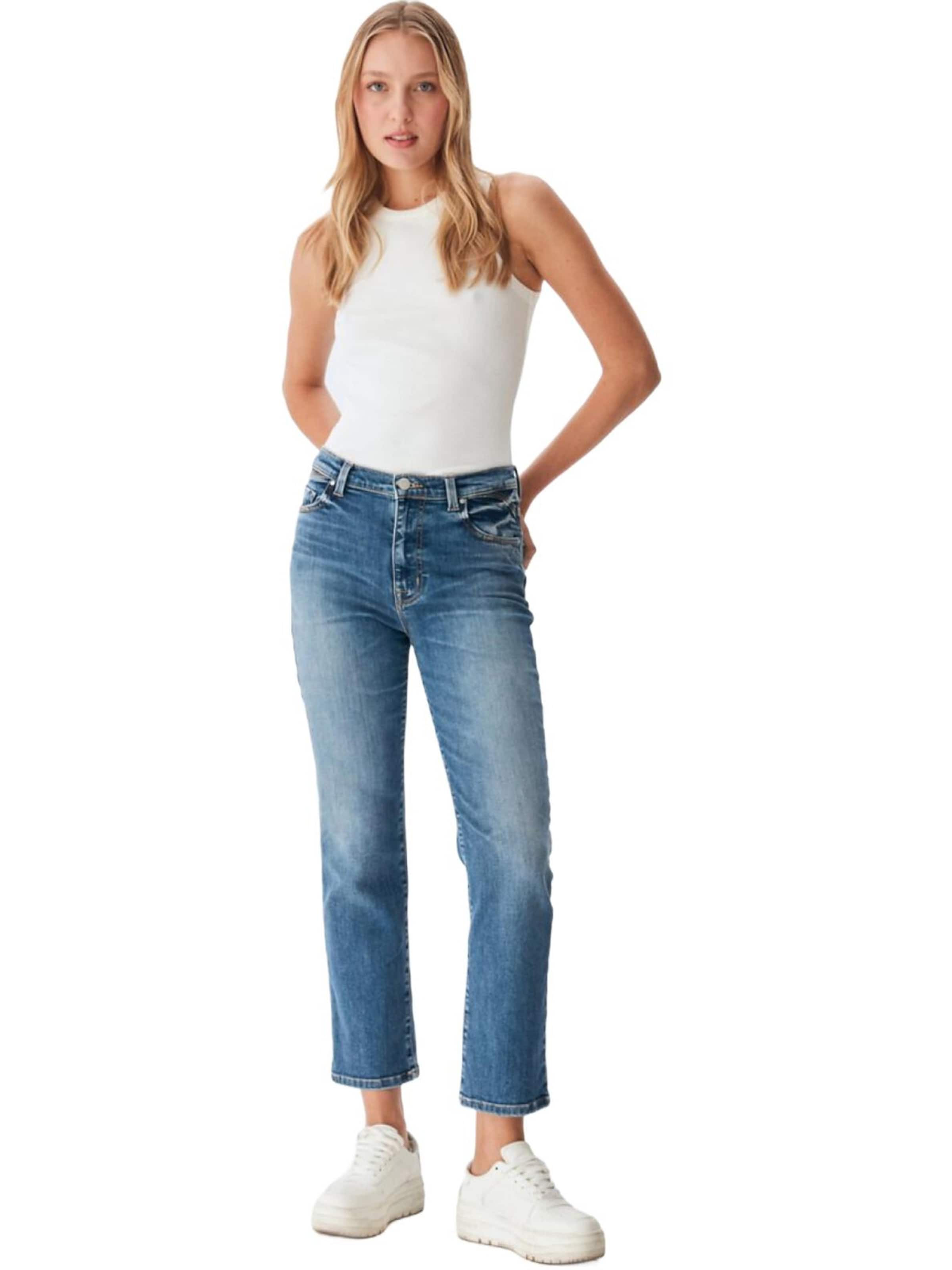 regular Jeans 'LTB Jeans Nena B Straight Leg High Waist Jeanshose' di LTB Jeans in verde