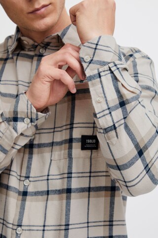 Coupe regular Chemise !Solid en beige