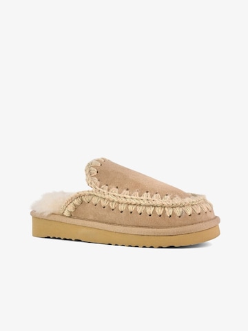 Pantoufle 'Eskimo' MOU en beige