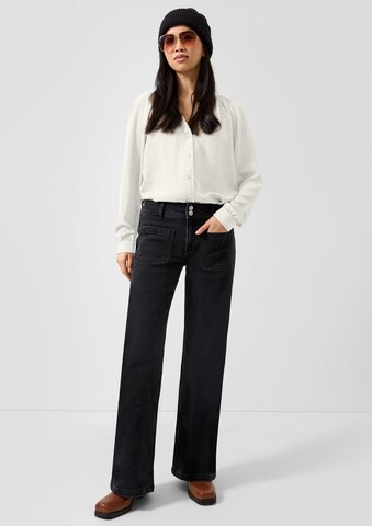 QS Bluse in Beige: Vorderseite