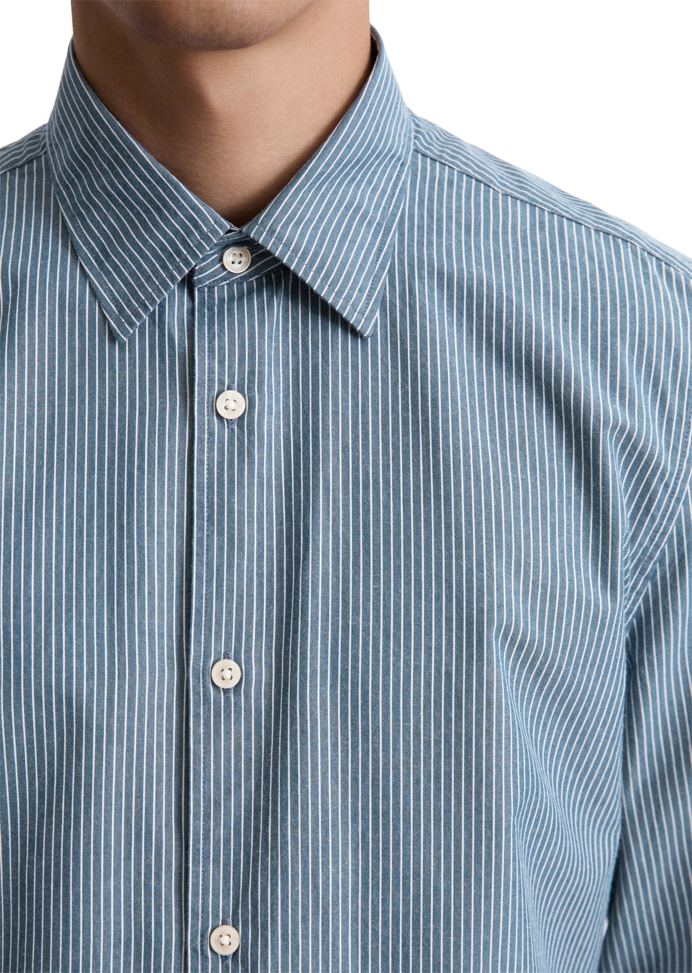 Marc O'Polo Regular fit Button Up Shirt in Blue