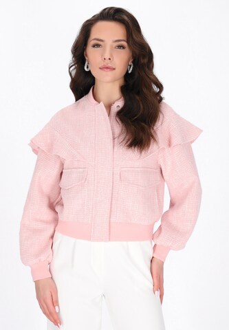 faina Between-season jacket 'Festive' in Pink: front