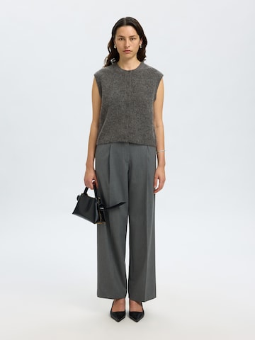 SELECTED Knitted vest 'SLFLULU' in Grey