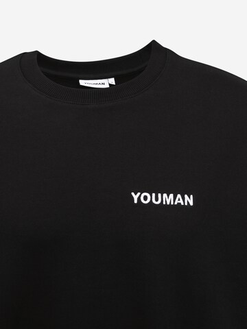 Bluză de molton 'Casper' de la Youman pe negru