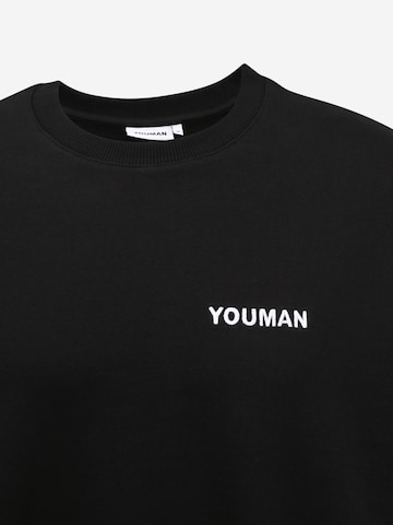 Youman Sweatshirt 'Casper' in Schwarz