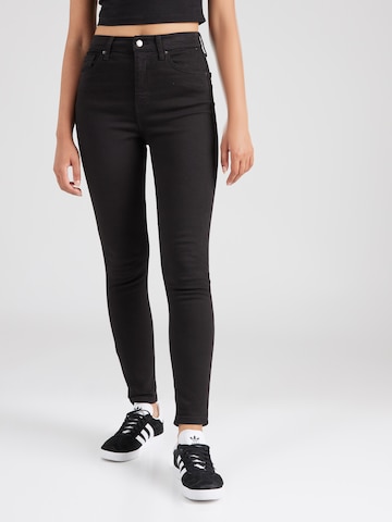 TOPSHOP Skinny Jeans 'Jamie' in Black: front