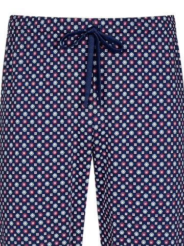 Mey Pyjamabroek 'Tie Minimal' in Blauw
