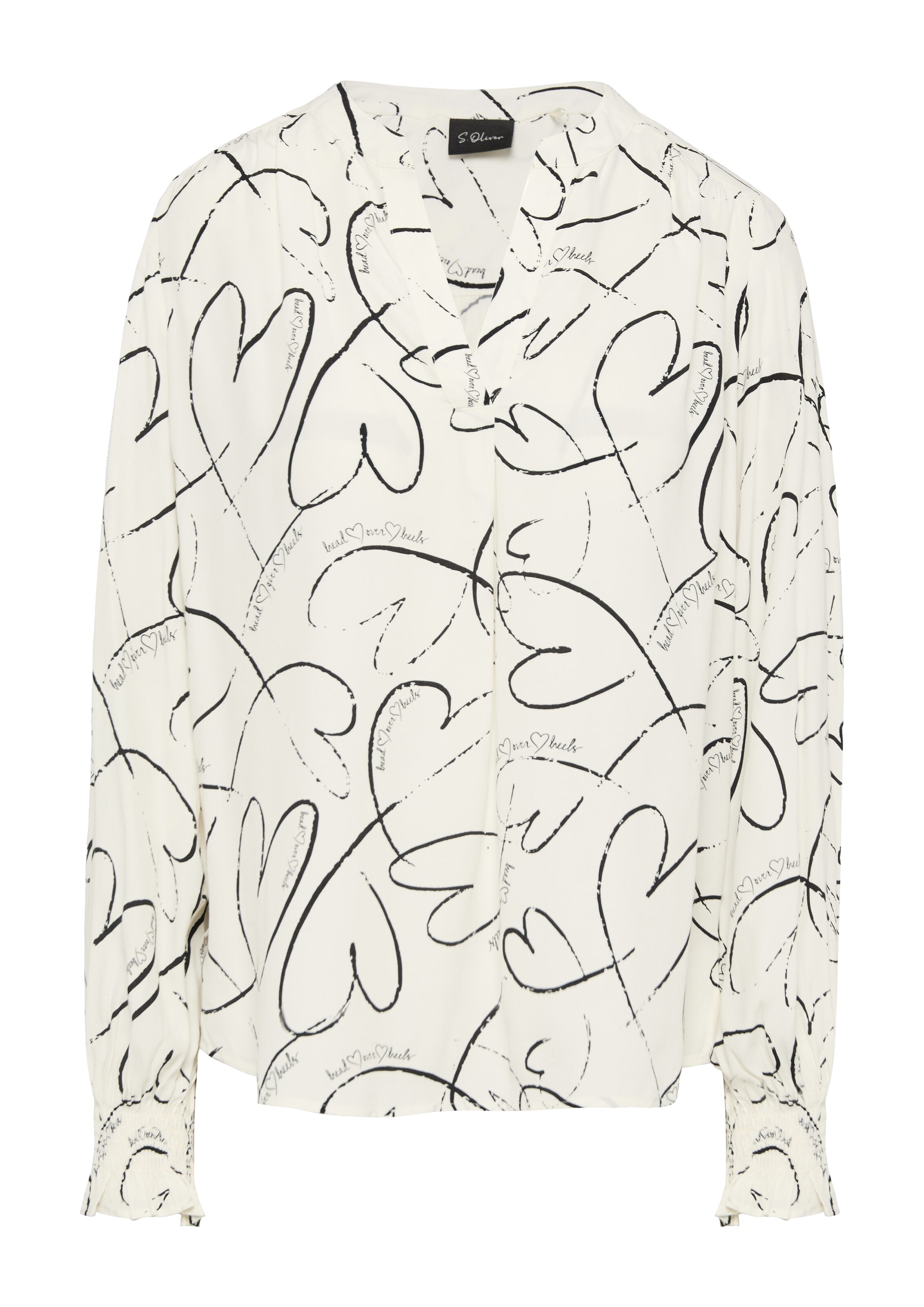 s.Oliver BLACK LABEL Bluse in Beige: Vorderseite