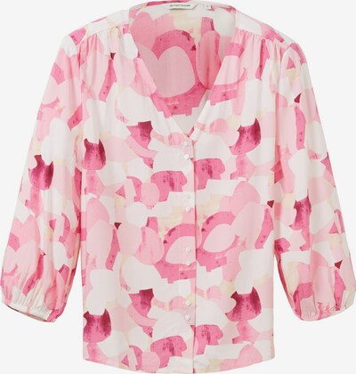 TOM TAILOR Bluse in rosa / weiß, Produktansicht