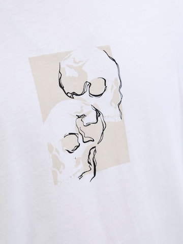 T-Shirt 'JJSKULLY' JACK & JONES en gris