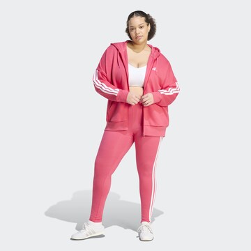 ADIDAS SPORTSWEAR Athletic Zip-Up Hoodie in Pink