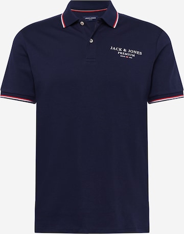 JACK & JONES Koszulka 'ASTON' w kolorze niebieski: przód