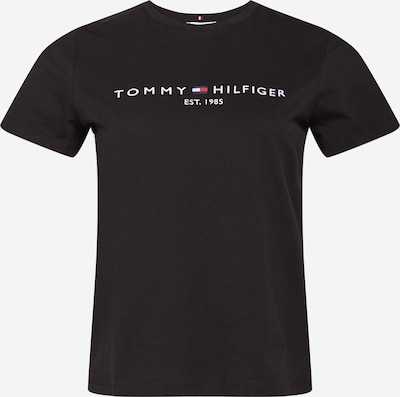 Tommy Hilfiger Curve Camiseta en negro / blanco, Vista del producto