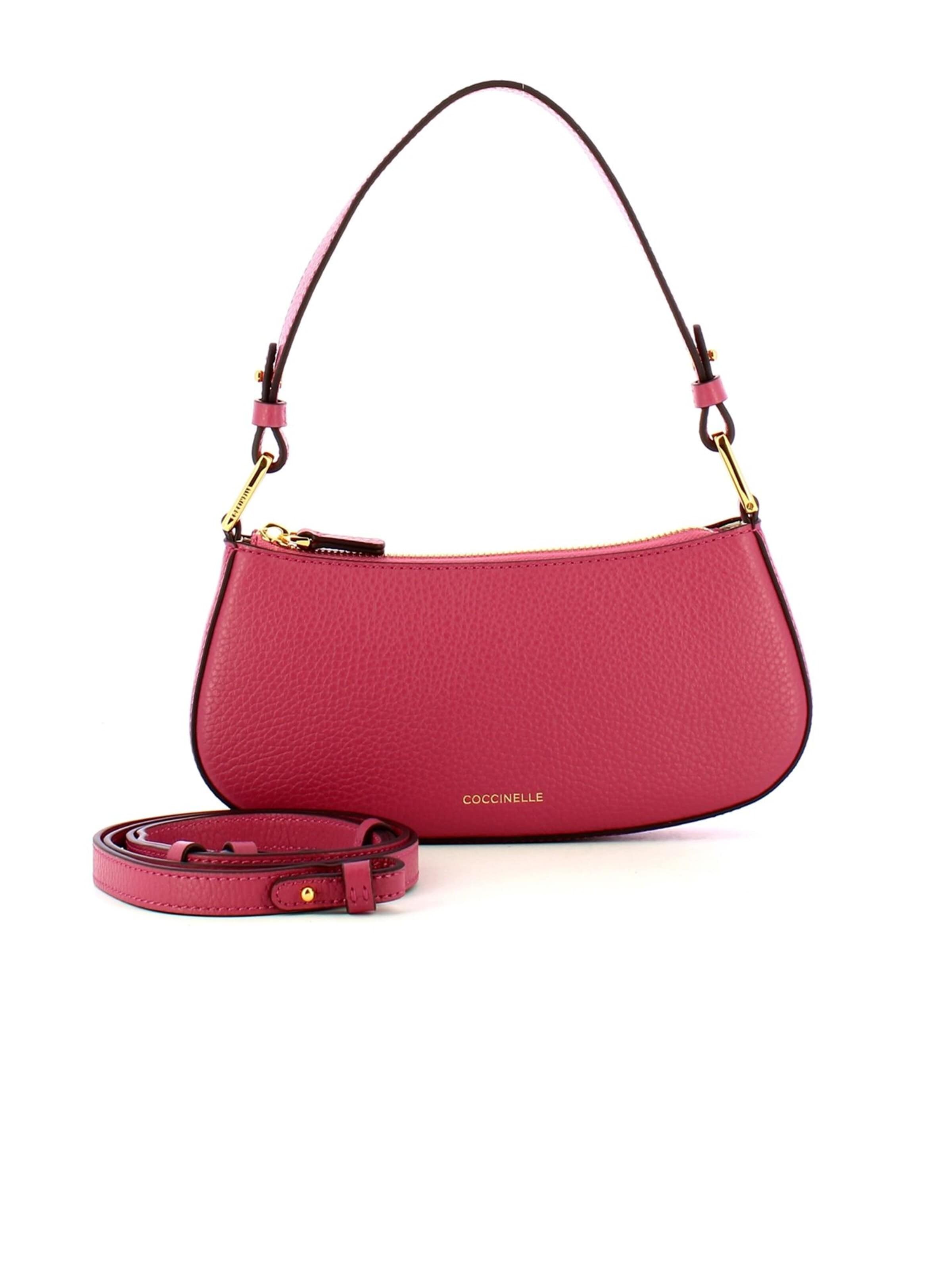 Coccinelle Shoulder Bag 'Coccinelle Shoulder Bag Silver' in Pink: front