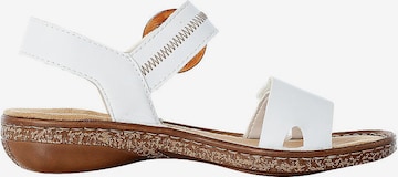 Rieker - Sandalias con hebilla en blanco