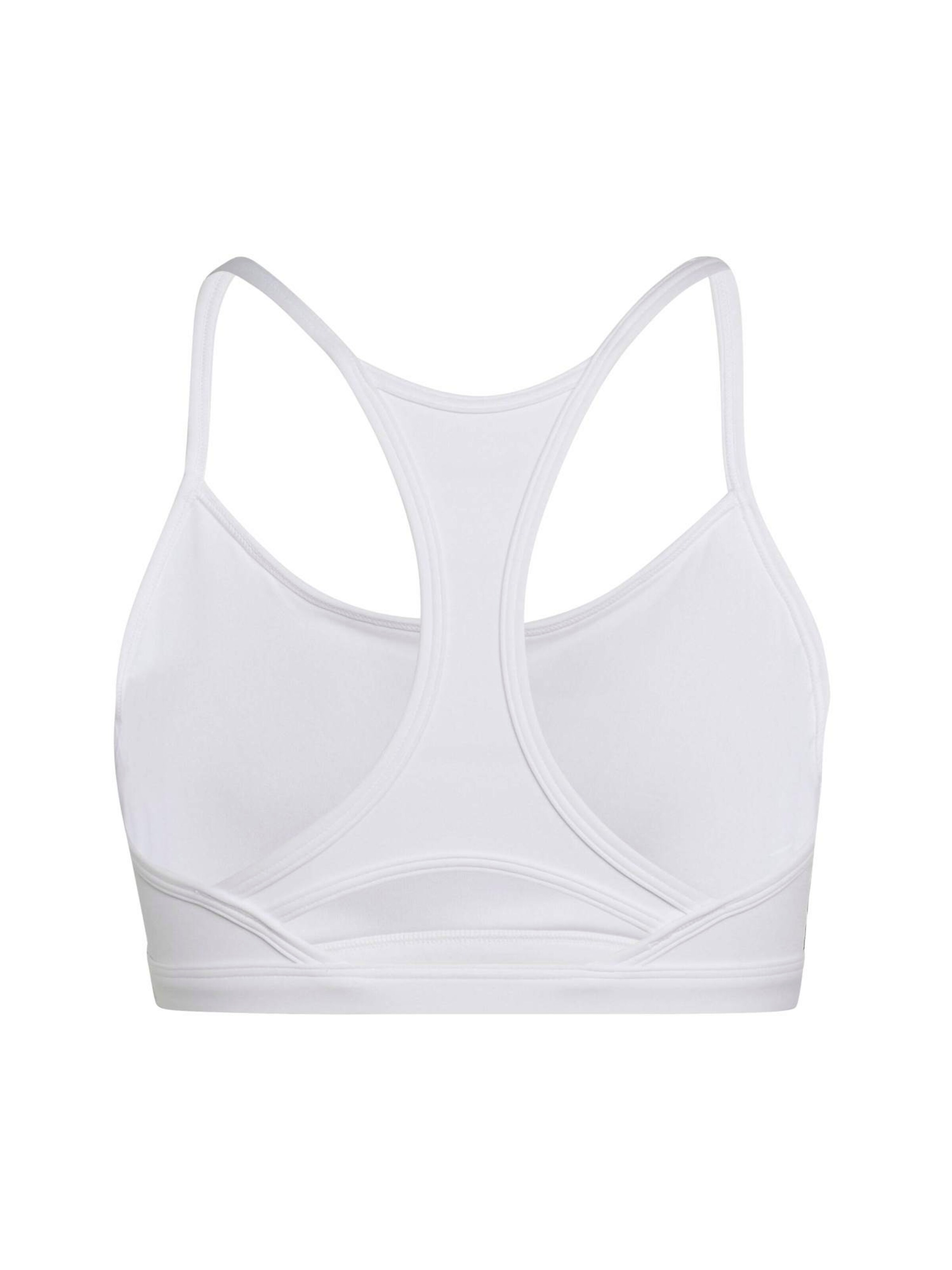 Bustieră Sutien sport 'OPT ESS' de la ADIDAS PERFORMANCE pe alb