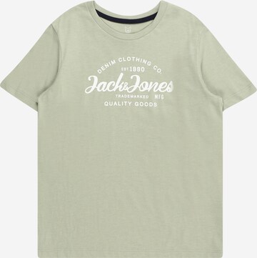 Jack & Jones Junior Тениска 'FOREST' в зелено: отпред