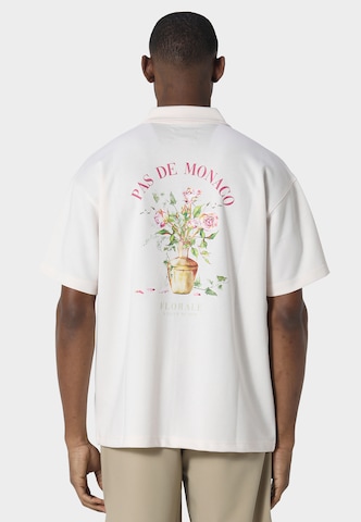 Coupe regular Chemise 'Studio Botanica' Pas De Monaco en beige : devant