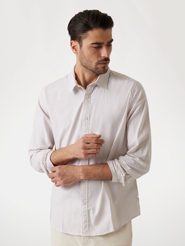GUESS Regular fit Button Up Shirt 'Oxford' in Grey: front