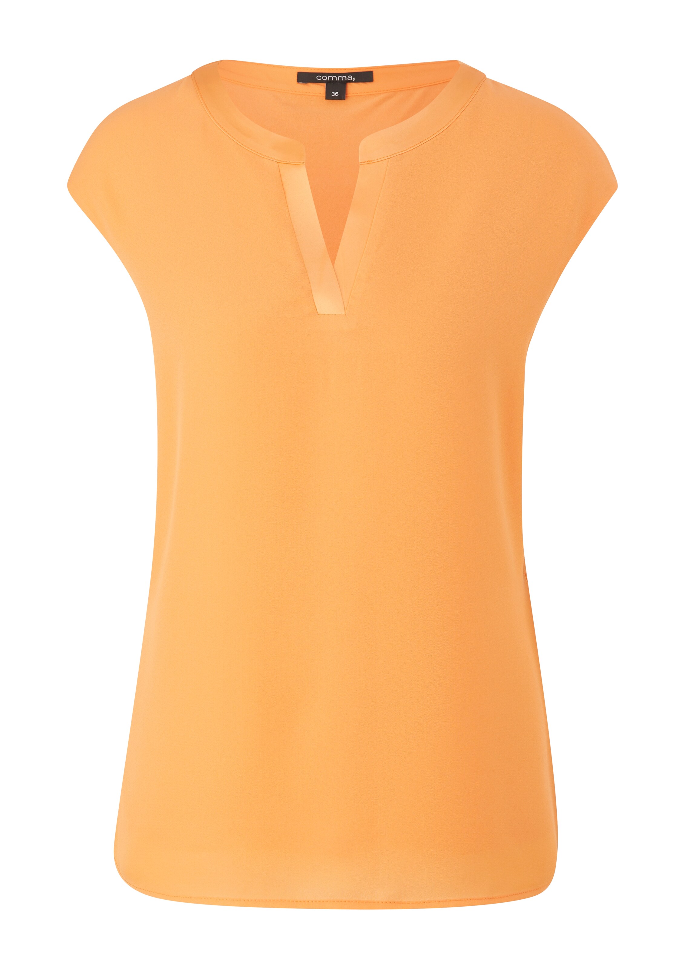 COMMA Shirt in Orange: Vorderseite