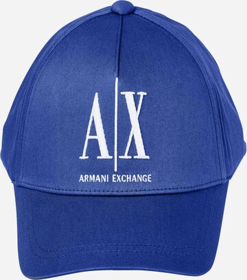 Casquette ARMANI EXCHANGE en bleu : devant