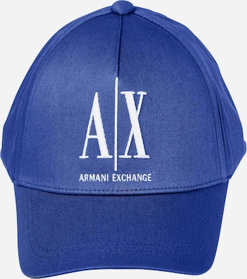 Casquette ARMANI EXCHANGE en bleu : devant