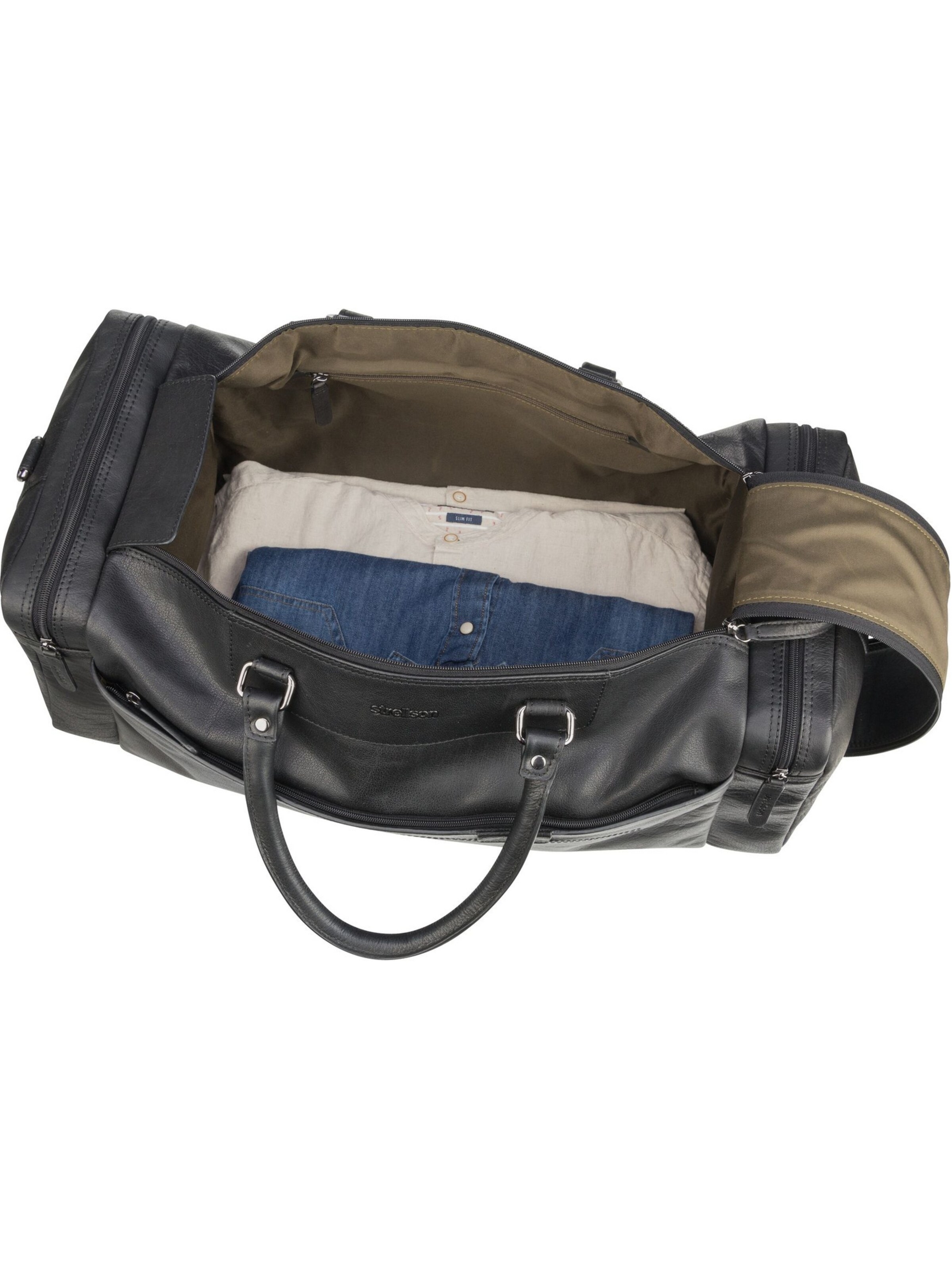STRELLSON Travel Bag 'Hyde Park' in Black