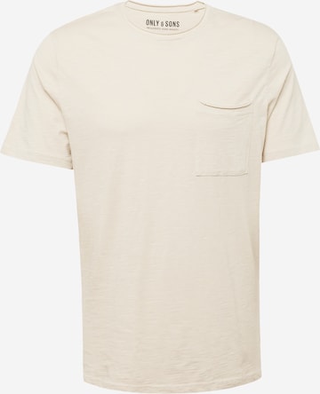 Only & Sons Shirt 'ROY' in Beige: front