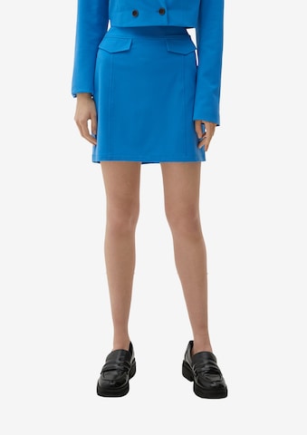 QS Skirt in Blue: front