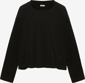 Tricou de la Pull&Bear pe negru: față