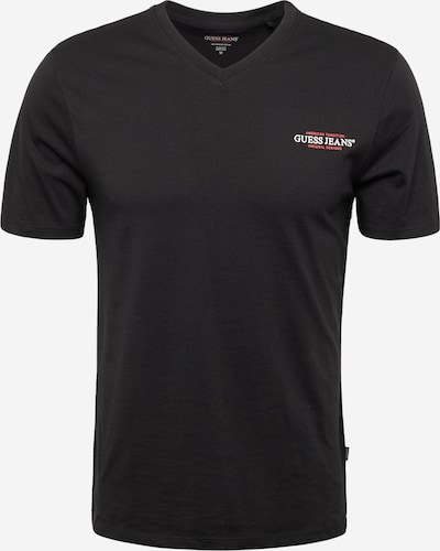 GUESS JEANS Majica 'American Tradition' u crvena / crna / bijela, Pregled proizvoda