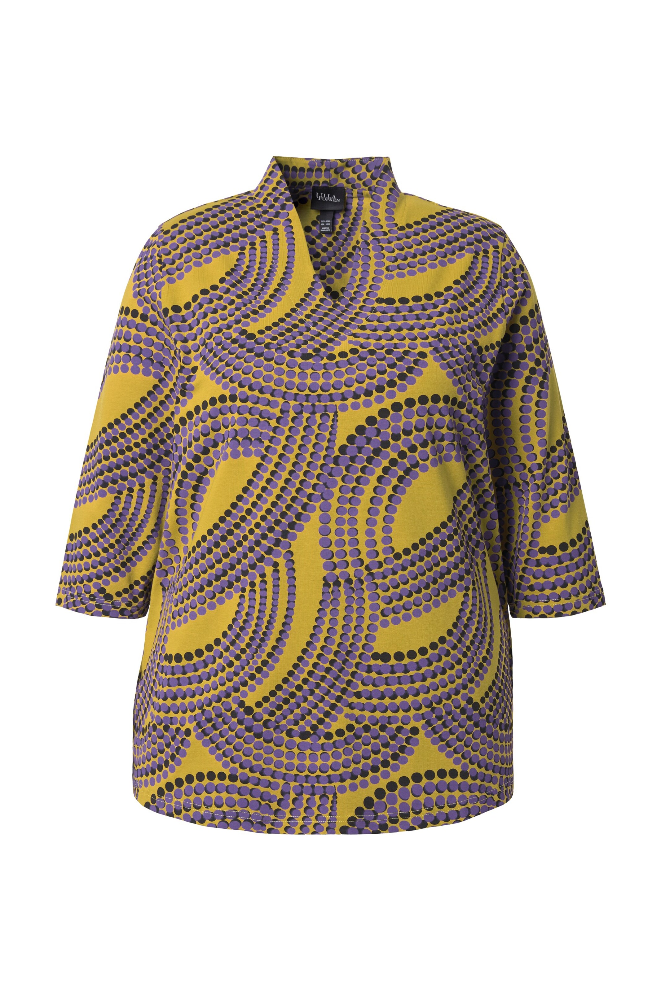 Ulla Popken Shirt in Geel: voorkant