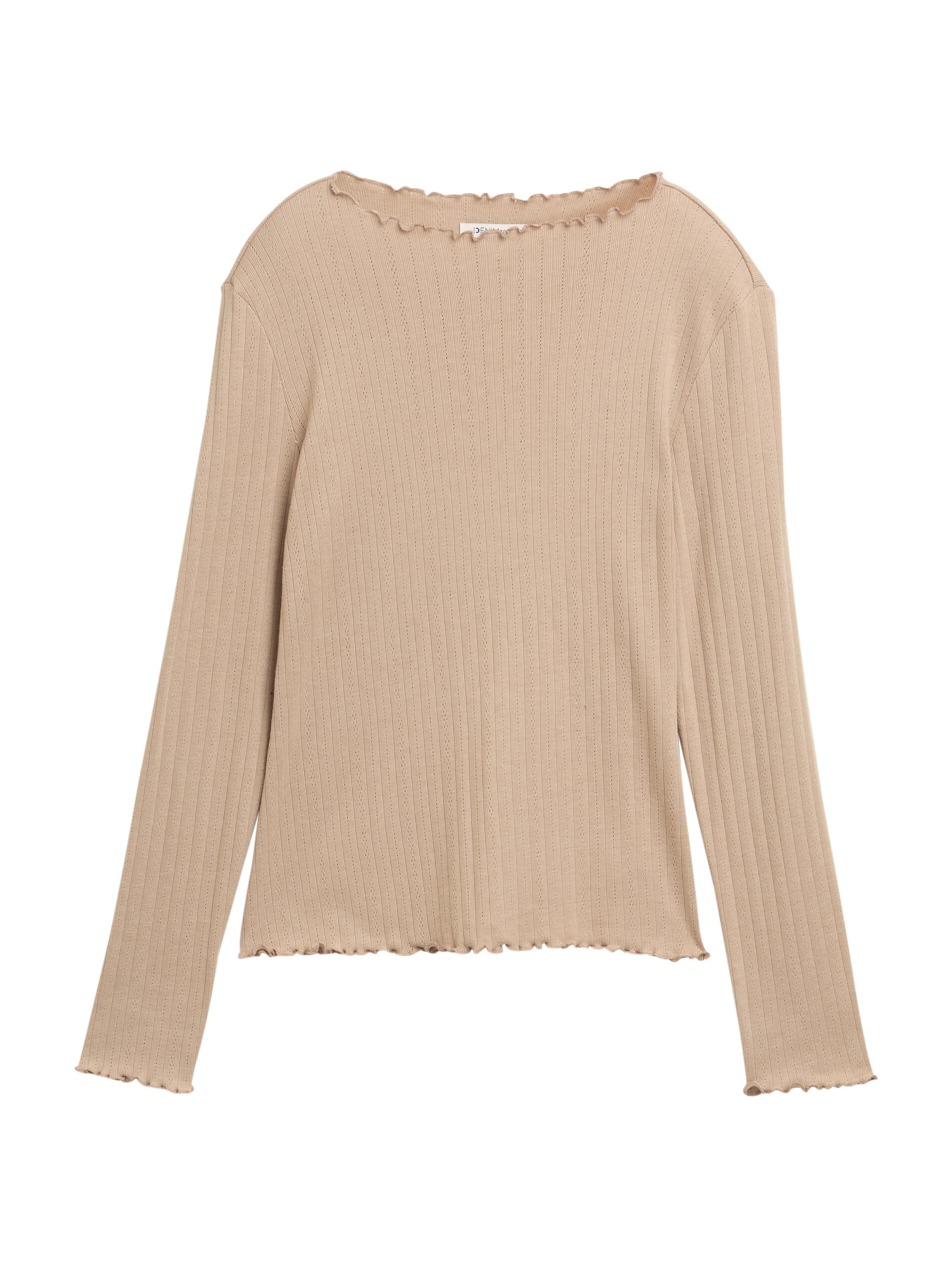 TOM TAILOR DENIM - Camiseta en marrón: frente