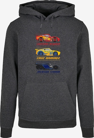ABSOLUTE CULT Sweatshirt 'Cars - Racer Profile' in Grijs: voorkant