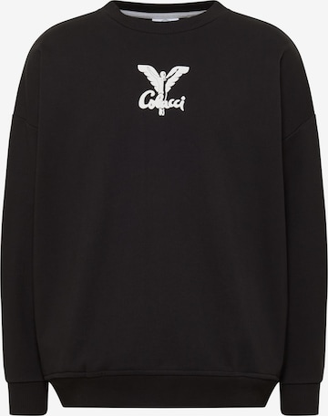Sweat-shirt 'Di Quirico' Carlo Colucci en noir : devant