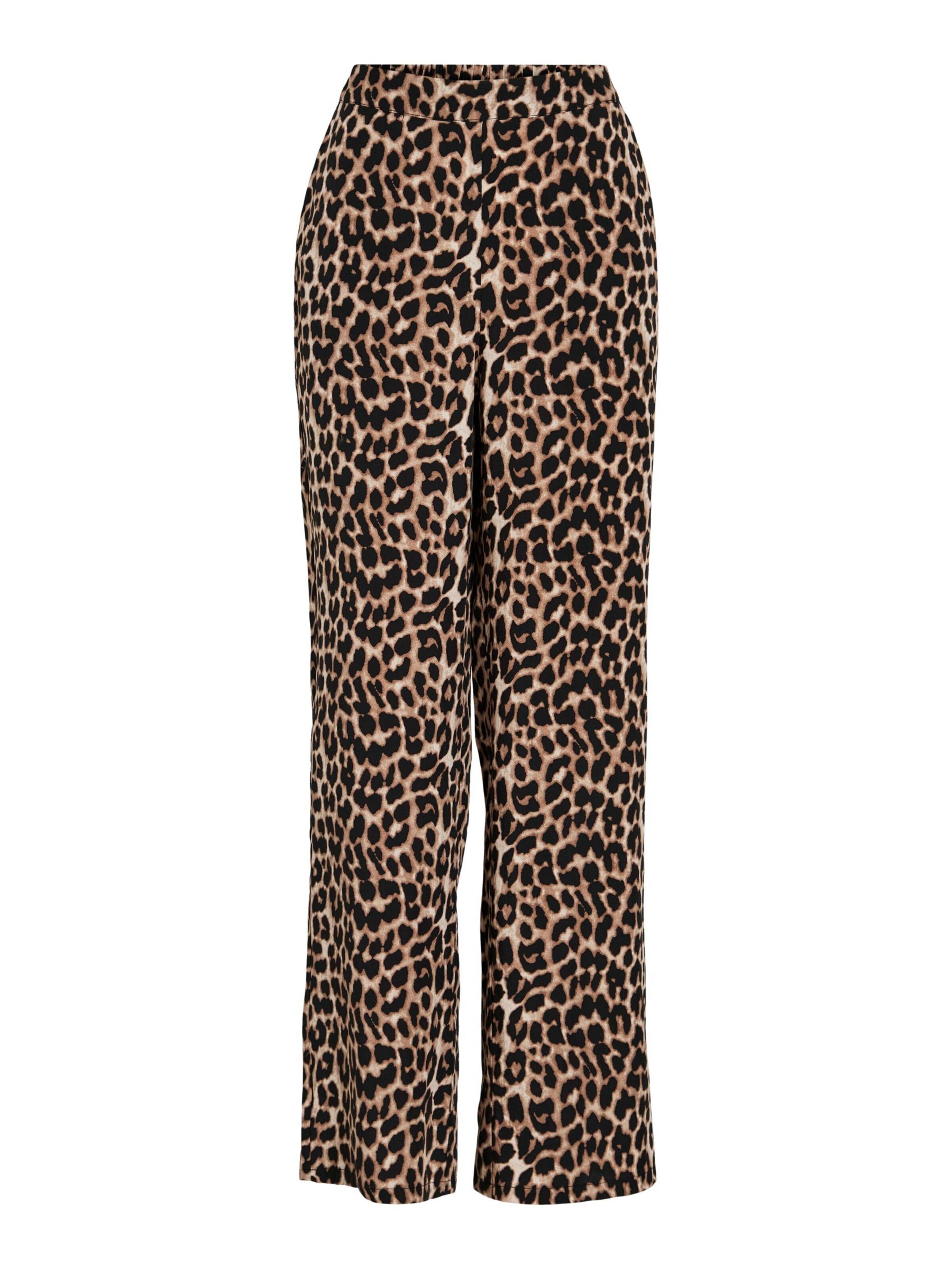 VILA Wide Leg Hose 'VILiopana' in Beige: Vorderseite