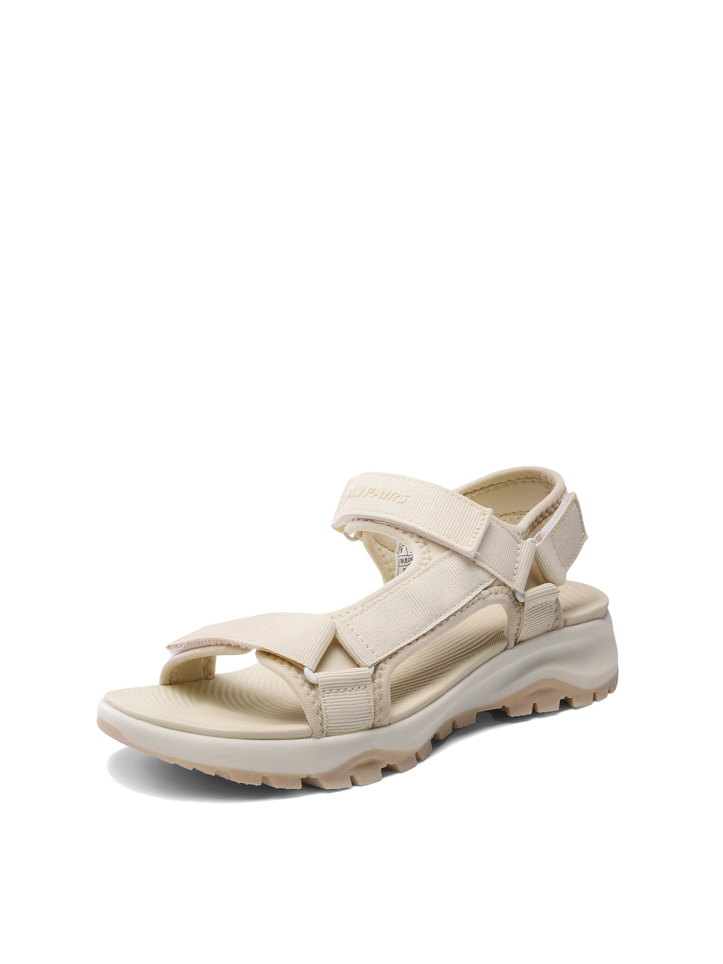 Dream Pairs Hiking Sandals in Beige: front