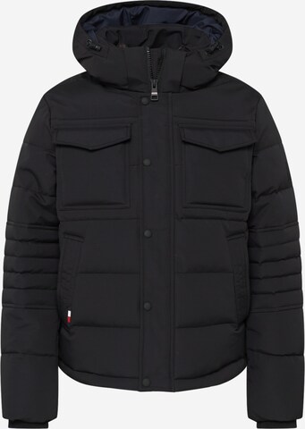 TOMMY HILFIGER - Chaqueta de entretiempo en negro: frente