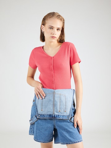 LEVI'S ® Μπλουζάκι 'Monica SS' σε κόκκινο: μπροστά