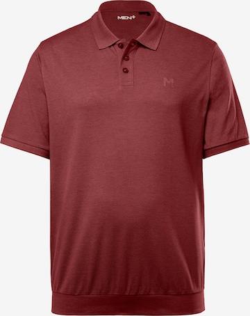 Men Plus Poloshirt in Rot: Vorderseite