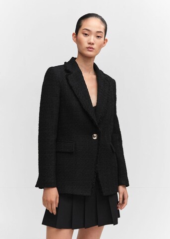 Blazer 'Quintin' MANGO en noir : devant